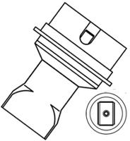 t0058736841n Weller 1 ND Hot Air Nozzle for use with WHA3000/WHA2000/WHA700/WHA300 Hot Air Stations