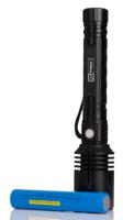 200-6748 RS PRO LED Torch Black, Red - Rechargeable 6000 lm, 266 mm