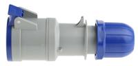 3133243 Scame IP44 Blue Cable Mount 2P + E Industrial Power Socket, Rated At 32A, 230 V