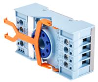 s2-b Releco MRC 8 Pin 300V ac DIN Rail Relay Socket, for use with MRC Series 8-Pin Relay