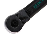 75611 Wera Click-Torque B 2 Click Torque Wrench, 20 → 100Nm, 3/8 in Drive, Square Drive