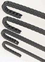 09200380 Igus 9, e-chain Black Cable Chain - Flexible Slot, W28.2 mm x D19.3mm, L1m, 38 mm Min. Bend Radius, Igumid G