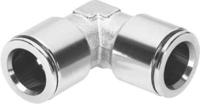 npqm-l-q6-e-p10 Festo NPQM Series Elbow Tube-toTube Adaptor, Push In 6 mm to Push In 6 mm, Tube-to-Tube Connection Style, 558777
