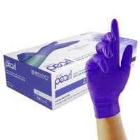 gp1013 Unigloves Pearl GP Blue Powder-Free Nitrile Disposable Gloves, Size Medium, 100Gloves per Pack
