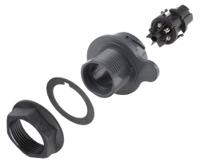 pxp701206sst Bulgin Circular Connector, 6 Contacts, Front, Standard Connector, Socket, Female, IP66, IP68, IP69K, Buccaneer 7000