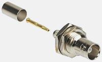 b6721a1-nt3g-3-75 Amphenol RF, Jack Panel Mount BNC Connector, 75Ω, Crimp Termination, Straight Body