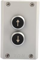 78640752-m22-i2-511-4996 Eaton Momentary Enclosed Push Button - SPDT, Plastic, 2 Cutouts, Black, Arrow, IP65