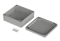 07515156-xt-151506-7035 Bopla Euromas X Series Light Grey ABS Enclosure, IP66, IP68, IK07, Light Grey Lid, 149.9 x 149.9 x 60mm