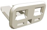 1-174353-1 TE Connectivity, Econoseal J Mark II 2 Way TPA Lock for use with Automotive Connectors