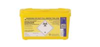 285-4763 RS PRO 1L Yellow Snap-On Polypropylene Sharps Disposal Bin