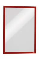 486803 Durable MagneticDURAFRAME® MAGNETIC Red A3 Metal Information Frame, 446mm Height, 325mm Width