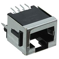 100616-1 TE Connectivity 100616 Series Female RJ45 Connector, Through Hole, Cat3 Vertical 1 Port 8P8C -Way