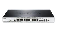 dgs-1510-28xmp D-Link 28-Port Gigabit Stackable Smart Managed Max PoE Switch with 10G Uplinks, Smart 28 Port Gigabit Switch With PoE