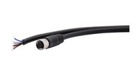 rnd-205-01151 RND Female 6 way Straight M8 to Free End Cable Connector Cable, 5 m