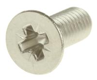 529-006 RS PRO Pozi M5 Countersunk A2 304 Stainless Steel Machine Screws DIN 965 x 12.0mm