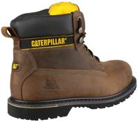 p708025 CAT Holton Brown Steel Toe Capped Men's Safety Boots, UK 9, EU 43