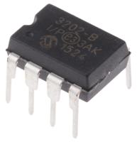 mcp3202-bip Microchip, Dual 12-bit- ADC 100ksps, 8-Pin PDIP