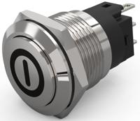 82-51611000b001 EAO 82 Series Push Button Switch, Momentary, Panel Mount, 19mm Cutout, SPDT, 240V, IP65, IP67