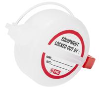 862-5225 RS PRO Clear 1-Lock Polycarbonate Push Button Lockout, 7.25mm Shackle
