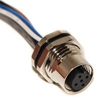 bu-t4171110405002-02m Mueller Electric Female 5 way M12 to Unterminated Sensor Actuator Cable, 200 mm