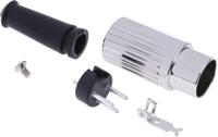 491-162 RS PRO 6 Pole Din Plug, 1A, 100 V ac, Push Lock, Male, Cable Mount