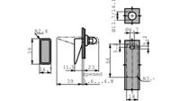 19-54-01 Southco PA Swell Latch, 56 x 18 x 36.1mm