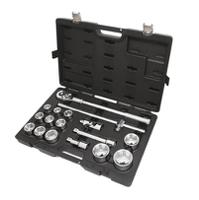 bw-928ec17 BETA 17-Piece Metric 3/4 Standard Socket Set with Ratchet, Hexagon