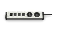 0601x0e02203303 Bodo Ehmann Type E - French 2+6 Gang Power Distribution Unit, 3m Cable, 16A, 230 V
