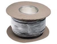 13433-01-100 Hew Heinz Eilentropp SIFF Series Black 1.1 mm² Hook Up Wire, 17 AWG, 516/0.05 mm, 100m, Silicone Insulation,