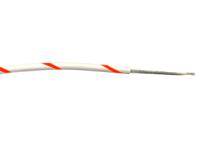 196-4250 RS PRO Red/White 0.2mm² Hook Up Wire, 24 AWG, 7/0.2 mm, 100m, PVC Insulation