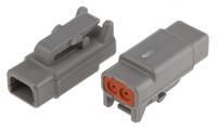 dtm06-2s Deutsch, DTM Automotive Connector Plug Grey 2 Way DTM06-2S