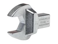 58214021 STAHLWILLE 731/40 Series Open Ended Insert Open-Ended Shell Tool, 21.0 mm, 14 x 18mm Insert, Chrome Plated Finish