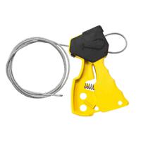 assy-cable-lo-yellow-6 Brady Yellow 1-Lock Glass-Filled Nylon Cable Lockout Devices, 7.87mm Shackle