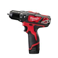 4933443889 Milwaukee M12 10 mm Metal 12V Cordless Drill Li-Ion, Cordless