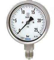 8746281 WIKA NPT 1/2 Analogue Pressure Gauge 10bar Bottom Entry 160mm Outside Diameter