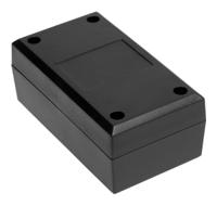 192-0768 RS PRO Black ABS Enclosure, IP30, IK06, 99.8 x 56.1 x 43.3mm