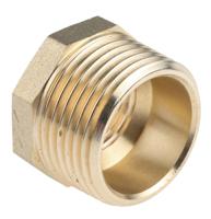203-9044 RS PRO Threaded Fitting, Straight Reducer Bush, Male BSP 1in to Female BSP 1/2in