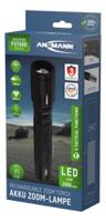 1600-0150 Ansmann Future T-Series LED Torch Black - Rechargeable 1000lm, 168.4 mm