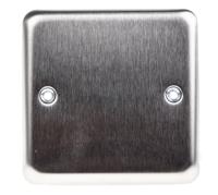 k3330bss MK Electric 1 Gang Stainless Steel Blanking Plate