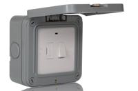 wp53-02 BG Electrical 13A 1 Gang Switched Fused Spur IP66
