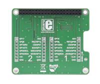 mikroe-2756 MikroElektronika Pi 3 Click Shield with 2 mikroBUS Sockets for Raspberry Pi