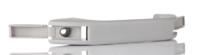 3842554716 Bosch Rexroth Grey Polyamide Handle 25.2 mm Height, 3.2mm Width, 112.5mm Length