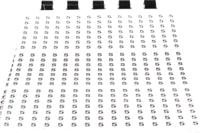 812-1528 RS PRO Adhesive Cable Markers, Black on White, Pre-printed "0 → 9"