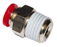 c01251238 Norgren Pneufit C Series Push-in Fitting, Push In 12 mm to R 3/8, Threaded-to-Tube Connection Style