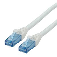 21152768-30 Roline, 15m Cat6a, White RJ45 to Male RJ45 Male, U/UTP Unshielded, Terminated LSZH Sheath