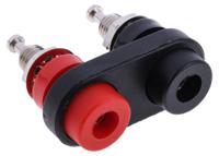 bu-p2269 Mueller Electric 15A, Black/Red Binding Post With Brass Contacts and Nickel Plated