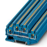 3211793 Phoenix Contact  PTTB 4 BU Series Blue, 0.2 → 6mm², Double-Level, Push In Termination