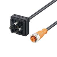 e30436 ifm electronic Male 1 way Type A to Female 1 way M12 Sensor Actuator Cable, 0.4 m
