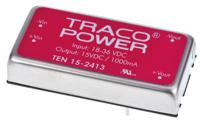 ten-15-2413 TRACOPOWER TEN 15 DC-DC Converter, 15V dc/ 1A Output, 18 → 36 V dc Input, 15W, Through Hole, +85°C Max Temp