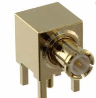 mmcx-p-p-h-ra-th1 Samtec, Jack MMCX Connector, 50Ω, Edge Mount Termination, Right Angle Body